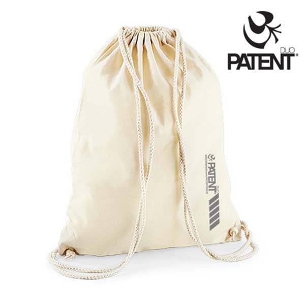 Patentduo natúr vászon hátizsák gymbag