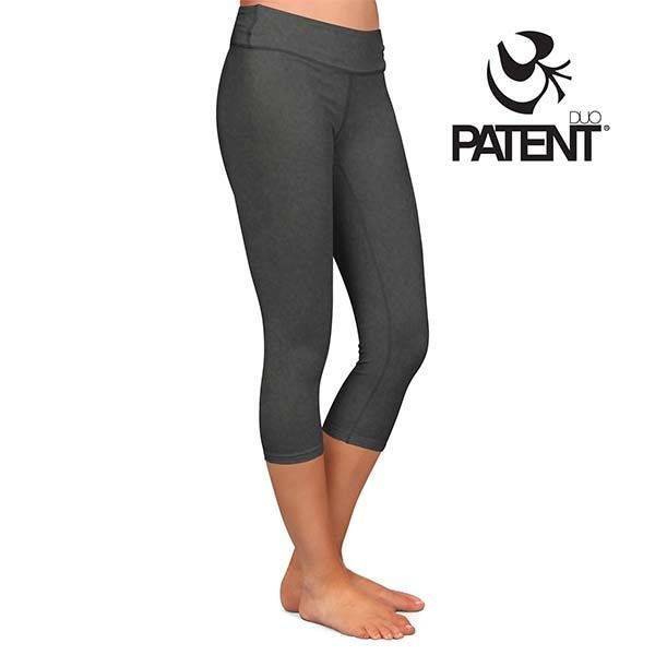 Patentduo sötétszürke pamut leggings sportmelltartó szett