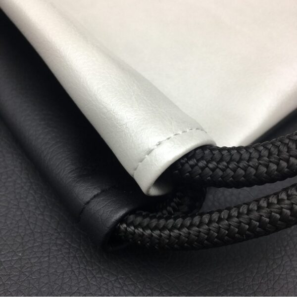 Manualbags black white biside textilbőr gymbag